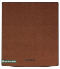 Двошарові килимки Sotra Premium Terracotta для Skoda Superb (mkIII)(універсал)(верхній рівень)(багажник) 2015-2020