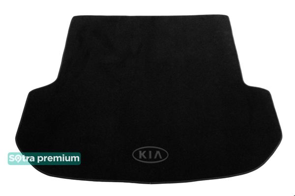 Двухслойные коврики Sotra Premium Black для Kia Sorento (mkIII)(5 мест)(багажник) 2015-2020 - Фото 1