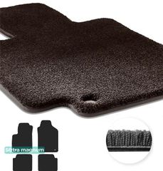 Двошарові килимки Sotra Magnum Black для Fiat 500 (mkI)(4 кліпси) 2013→