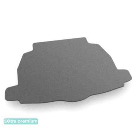 Двошарові килимки Sotra Premium Grey для Toyota CH-R (mkI)(без сабвуфера)(без запаски)(багажник) 2016→ - Фото 1