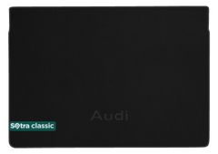 Двухслойные коврики Sotra Classic Black для Audi Q3 (mkII)(с двухуровневым полом)(нижнее положение)(багажник) 2018→