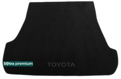 Двошарові килимки Sotra Premium Graphite для Toyota Land Cruiser (J200)(без вирізів під 3 ряд)(багажник) 2007-2015 - Фото 1
