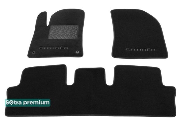 Двошарові килимки Sotra Premium Black для Citroen C4 Picasso / C4 Spacetourer (mkII) 2013-2022 - Фото 1