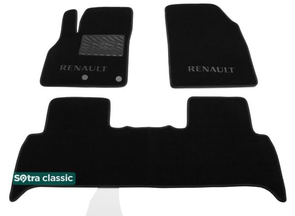 Двухслойные коврики Sotra Classic Black для Renault Scenic (mkIII) 2009-2016 - Фото 1