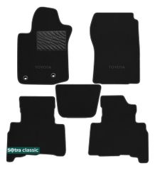 Двошарові килимки Sotra Classic Black для Toyota Land Cruiser Prado (J150)(2 кліпси) 2013→