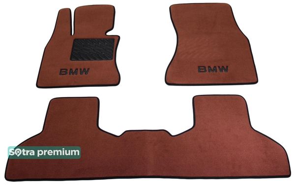 Двухслойные коврики Sotra Premium Terracotta для BMW X5 (F15; F85) / X6 (F16; F86) 2014-2019 - Фото 1