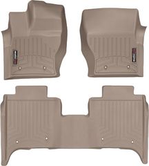 Коврики Weathertech Beige для Land Rover Range Rover (long)(mkIV)(no console on 2 row) 2018→