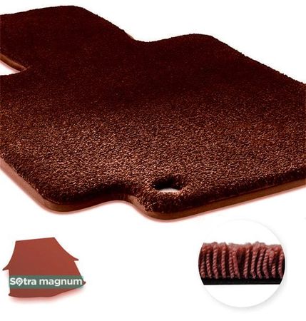 Двошарові килимки Sotra Magnum Red для Acura TLX (mkI)(багажник) 2014-2020 - Фото 1