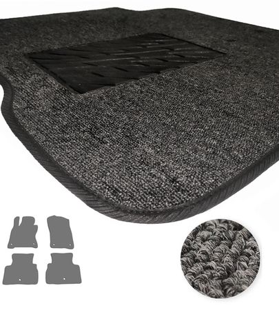 Текстильні килимки Pro-Eco Graphite для Infiniti Q60 (mkI) 2016-2022 - Фото 1