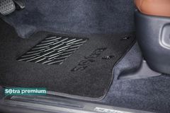 Двошарові килимки Sotra Premium Black для Renault Master (mkIII)(1 ряд) 2010→ - Фото 3