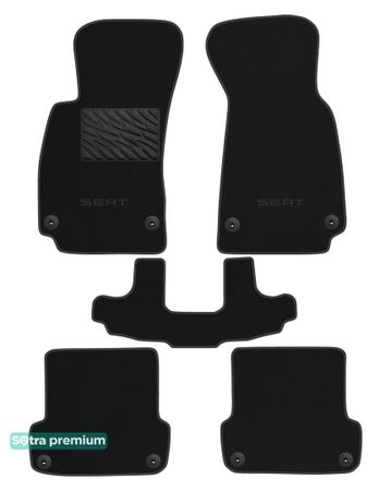 Двухслойные коврики Sotra Premium Black для Seat Exeo (mkI) 2008-2013 - Фото 1