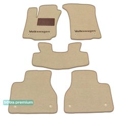 Двошарові килимки Sotra Premium Beige для Volkswagen Phaeton (mkI) 2002-2016