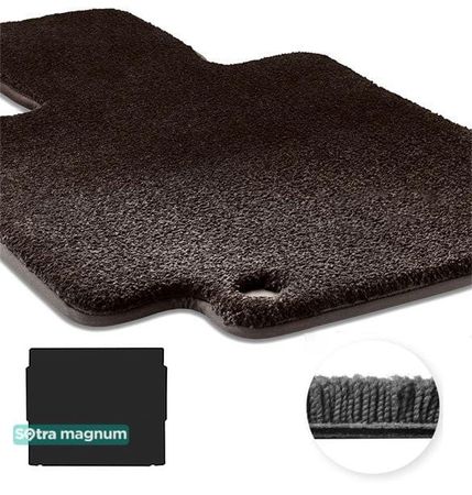 Двошарові килимки Sotra Magnum Black для Opel Grandland (mkI)(верхній рівень)(багажник) 2017→ - Фото 1