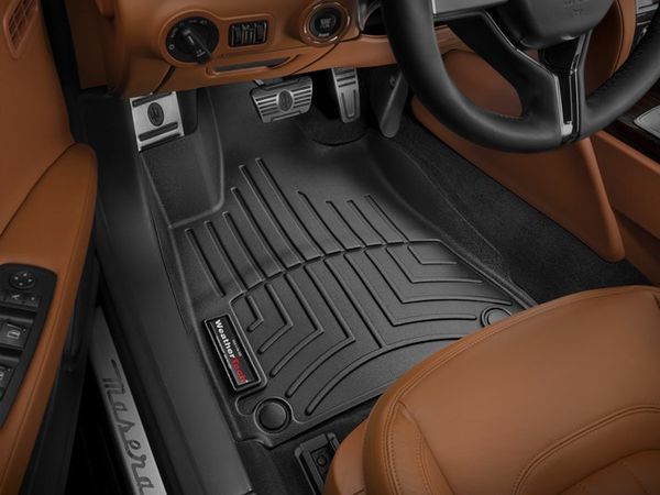 Коврики WeatherTech Black для Maserati Quattroporte (mkVI)(RWD)(2 zone climate control) 2013-2016 - Фото 2