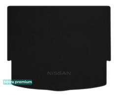 Двошарові килимки Sotra Premium Black для Nissan X-Trail (mkIV) / Rogue (mkII)(з запаскою)(верхній рівень)(багажник) 2021→