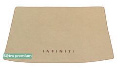 Двухслойные коврики Sotra Premium Beige для Infiniti Q30 / QX30 (mkI)(багажник) 2015-2019