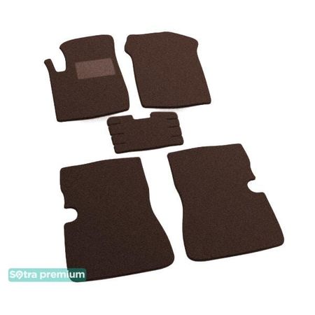 Двошарові килимки Sotra Premium Chocolate для Kia Rio (mkI) 2000-2005 - Фото 1