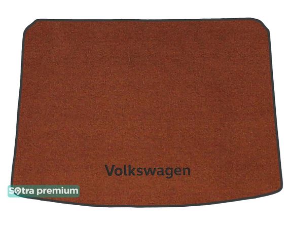 Двошарові килимки Sotra Premium Terracotta для Volkswagen Tiguan (mkII)(без дворівневої підлоги)(без запаски)(багажник) 2016→ - Фото 1