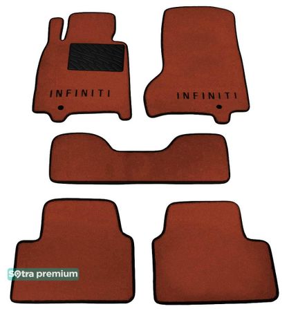 Двошарові килимки Sotra Premium Terracotta для Infiniti G (mkIV)(2 кліпси) 2006-2013 - Фото 1