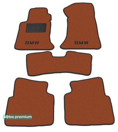 Двошарові килимки Sotra Premium Terracotta для BMW 3-series (E36) 1991-1997 - Фото 1