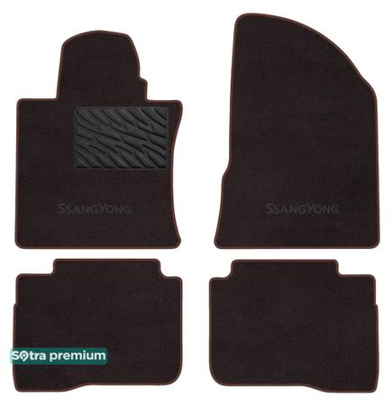Двошарові килимки Sotra Premium Chocolate для SsangYong Korando (mkIV) 2019→ - Фото 1