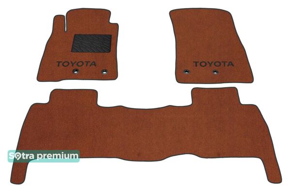 Двухслойные коврики Sotra Premium Terracotta для Toyota Land Cruiser (J200)(1-2 ряд) 2012-2015 - Фото 1