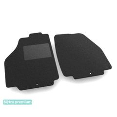 Двухслойные коврики Sotra Premium Black для Daewoo Gentra (mkI)(1 ряд) 2013-2015