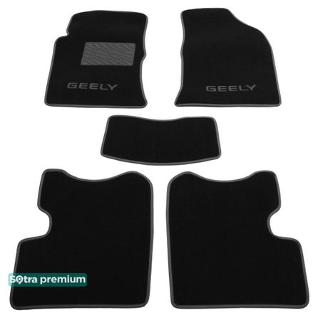 Двошарові килимки Sotra Premium Black для Geely FC / Vision (mkI) 2006-2011 - Фото 1