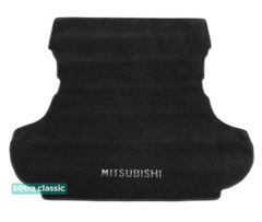 Двухслойные коврики Sotra Classic Black для Mitsubishi Outlander (mkII)(багажник) 2007-2012