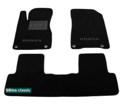 Двухслойные коврики Sotra Classic Black для Honda CR-V (mkIV)(4 клипсы) 2012-2018