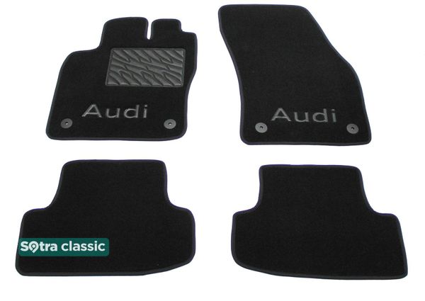 Двошарові килимки Sotra Classic Black для Audi Q2/SQ2 (mkI) 2016-2023 - Фото 1