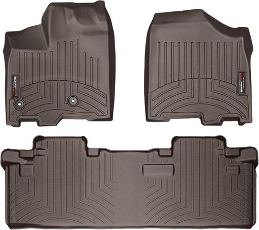 Коврики Weathertech Choco для Toyota Sienna (mkIII)(1-2 row)(8 seats) 2013-2020 - Фото 1