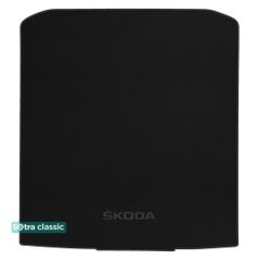 Двухслойные коврики Sotra Classic Black для Skoda Superb (mkIII)(универсал)(нижний уровень)(багажник) 2015→