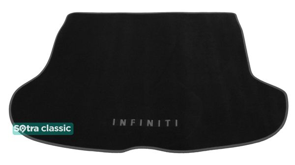 Двухслойные коврики Sotra Classic Black для Infiniti EX / QX50 (mkI)(багажник) 2008-2017 - Фото 1