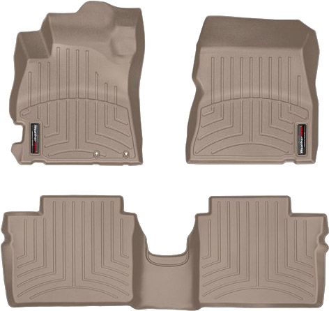 Коврики Weathertech Beige для Nissan Note (E12) / Sunny (N17)(trunk lever on driver floor side)(small centre console) 2012-2020 - Фото 1