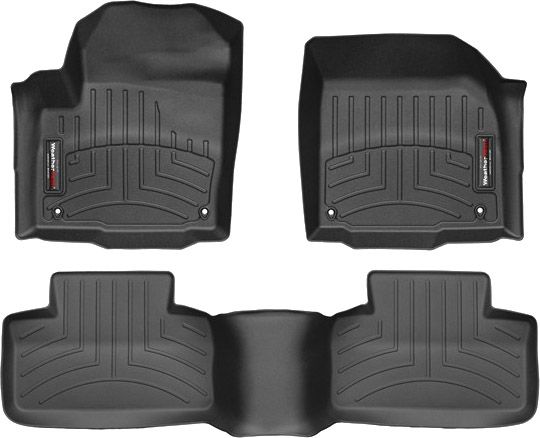 Коврики Weathertech Black для Land Rover Range Rover Evoque (mkI)(4 fixings) 2011-2013 - Фото 1