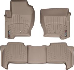 Коврики Weathertech Beige для Land Rover Range Rover Sport (mkI)(2 fixing hooks) 2008-2013