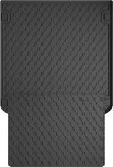 Гумовий килимок у багажник Gledring для Audi A4/S4/RS4 (mkV)(B9)(універсал) 2015→ (багажник із захистом)