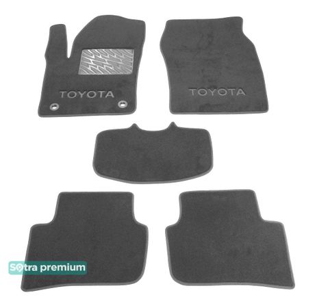 Двошарові килимки Sotra Premium Grey для Toyota CH-R (mkI) 2016→ - Фото 1