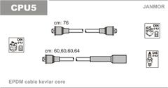 Дроти запалювання Janmor CPU5 для Peugeot 204 1.1 (XK / XK4 / XK5) / 304 1.3 (XL3 / XL3S); Talbot