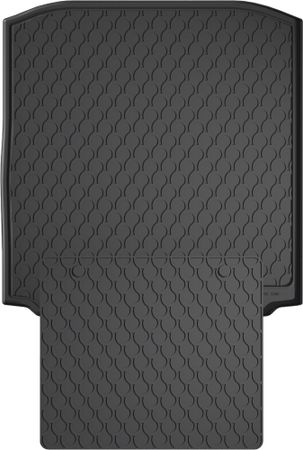 Резиновые коврики в багажник Gledring для Skoda Octavia (mkIII)(лифтбэк) 2012-2019 (нижний)(багажник с защитой) - Фото 1