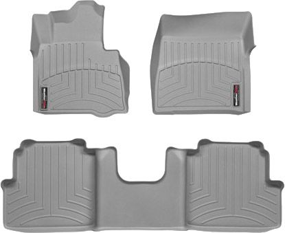 Коврики Weathertech Grey для Mercedes-Benz G-Class (W463)(with cup folders on floor of 2 row) 2012-2018 - Фото 1