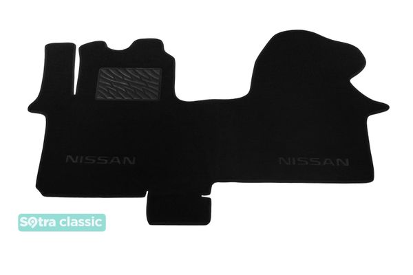 Двошарові килимки Sotra Classic Black для Nissan Primastar (mkI)(1 ряд - 3 місця)(1 ряд) 2001-2014 - Фото 1