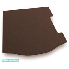 Двошарові килимки Sotra Premium Chocolate для Ford Focus (mkIII)(седан)(із сабвуфером)(багажник) 2011-2018