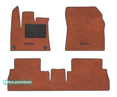 Двошарові килимки Sotra Premium Terracotta для Opel Combo (mkIV)(пасажир з регулюванням)(круглі кліпси) 2018→