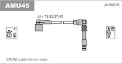 Дроти запалювання Janmor AMU45 для Chevrolet Captiva 2.4 (Z24SED; S24SED) / Evanda 2.0 / Lacetti 1.8 / Nubira 1.8 / Rezzo 2.0