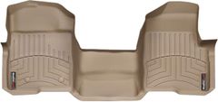 Коврики WeatherTech Beige для Ford F-150 (mkXII)(all cabs)(no 4x4 shifter)(no console)(with air vents to 2 row)(2 fixing posts)(1 pc.)(1 row) 2010-2014