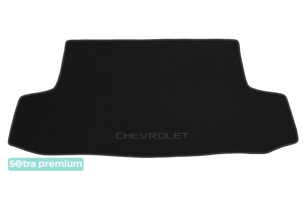 Двошарові килимки Sotra Premium Black для Chevrolet Aveo (mkI)(седан)(багажник) 2008-2011 - Фото 1