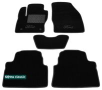 Двухслойные коврики Sotra Classic Black для Ford Kuga (mkI) 2008-2012 - Фото 1