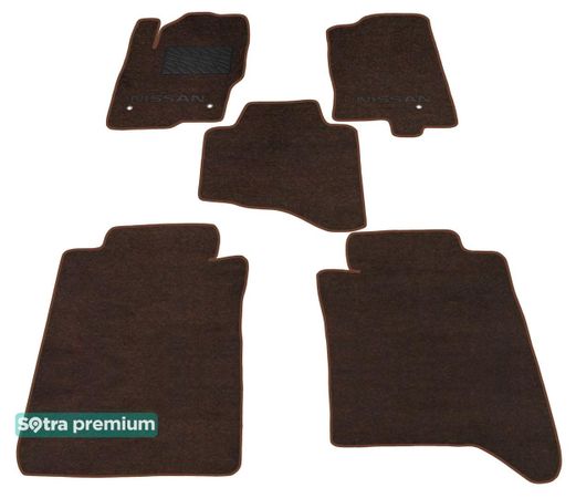 Двошарові килимки Sotra Premium Chocolate для Nissan Navara (mkIII)(D40) 2011-2015 - Фото 1